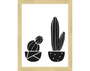 Rámovaný obraz Nordic kaktusy