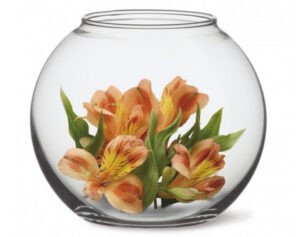 Sklenená váza Globe