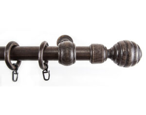 Záclonová tyč s háčikmi Granát 240 cm