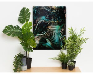 Obraz na plátne Zelené palmové listy