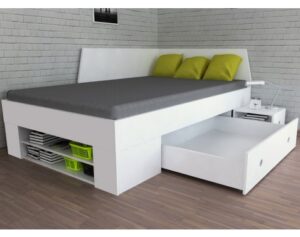 Úložná posteľ so zástenou Junior 120x200 cm